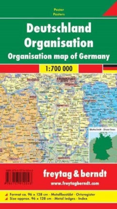 Organization Map Provided with Metal Ledges/Tube 1:700 000