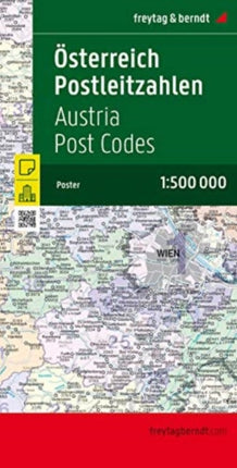 Austria Post  Codes Map 1:500 000