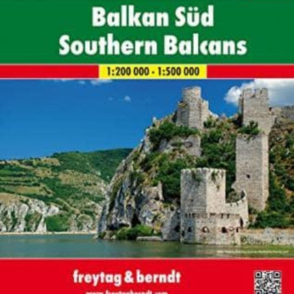 Southern Balcans - Bosnia and Herzegovina, Serbia, Montenegro, Kosovo, Macedonia, Albania, Greece, Bulgaria, Romania, Moldova Road Atlas  1:200 000 - 1:500 000