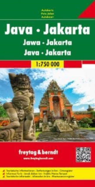 Java  Jakarta Road Map 1:750 000