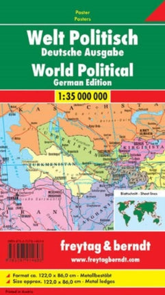 World Map Provided with Metal Ledges/Tube 1:35