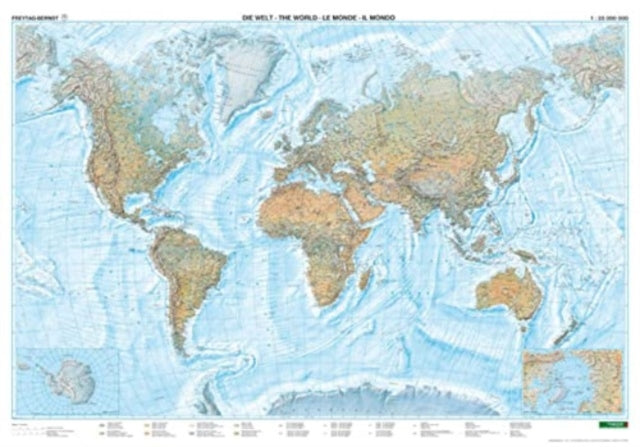 World Map Provided with Metal Ledges/Tube 1:35