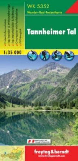 Tannheimer Tal Hiking + Leisure Map 1:35 000
