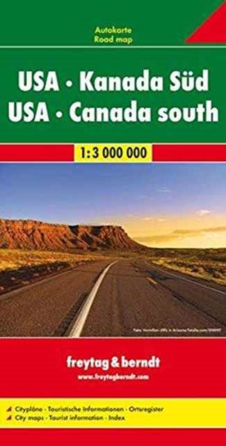 USA - Canada South Road Map 1:3 000 000