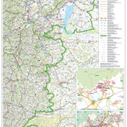 Burgenland Map Flat in a Tube 1:200.000