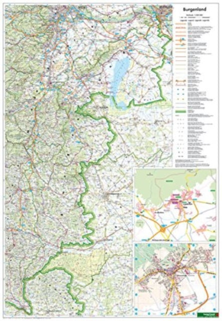 Burgenland Map Flat in a Tube 1:200.000