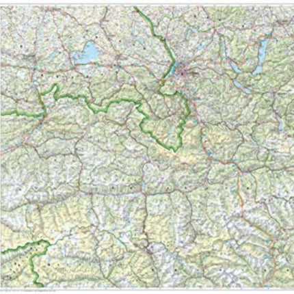 Federal State Salzburg - Salzkammergut Map Flat