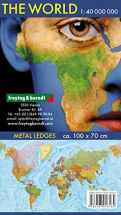 The World Map Provided with Metal Ledges/Tube