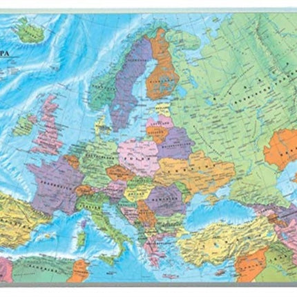 Wall map magnetic marker board: Europe political 1:6 million