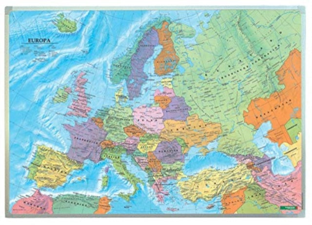 Wall map magnetic marker board: Europe political 1:6 million