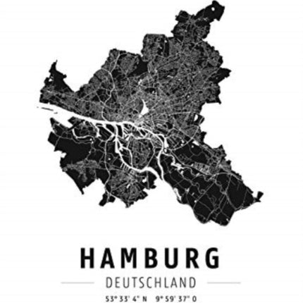 Hamburg, design poster, glossy photo paper