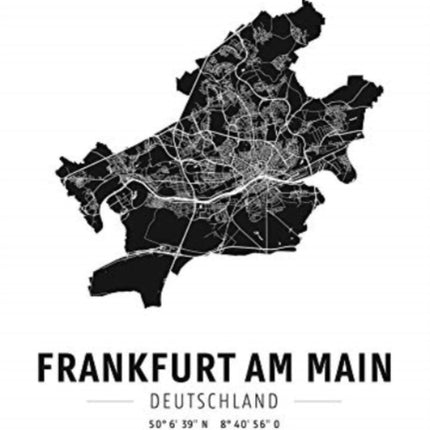 Frankfurt am Main, design poster, glossy photo paper