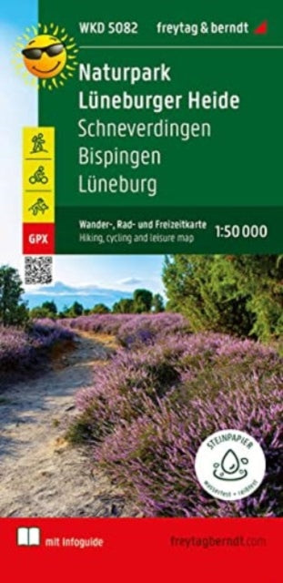 Lüneburg Heath Nature Park, hiking, cycling and leisure map 1:50,000, freytag & berndt, WKD 5082, with info guide