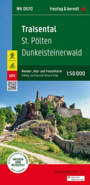 Traisental, hiking, cycling and leisure map 1:50,000, freytag & berndt, WK 0070