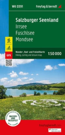 Salzburg Lake District, hiking, cycling and leisure map 1:50,000, freytag & berndt, WK 0391