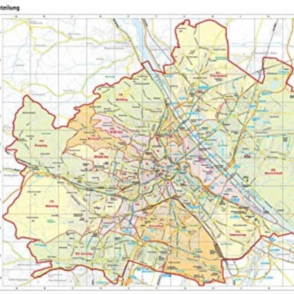 Desk pad DUO, school hand map of Vienna 1:60,000