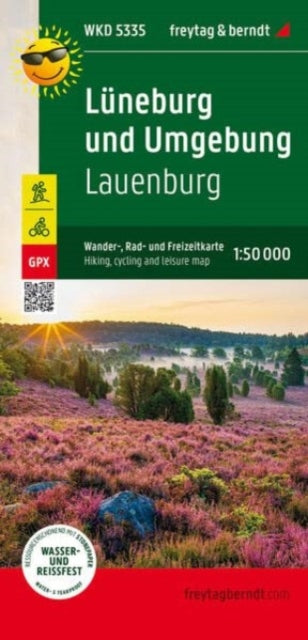 Lüneburg and surroundings, hiking, cycling and leisure map 1:50,000, freytag & berndt, WKD 5335