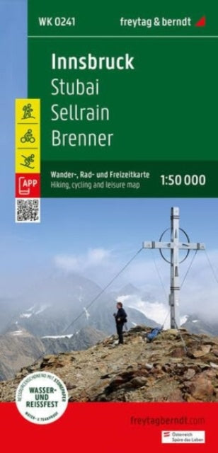 Innsbruck - Stubai, Sellrain, Brenner: Hiking, Cycling And Leisure Map