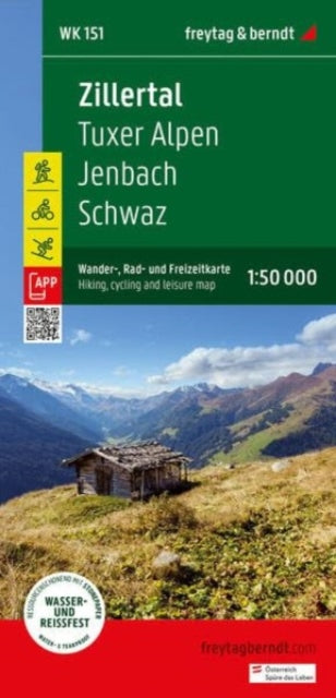 Zillertal Hiking Cycling and Leisure Map