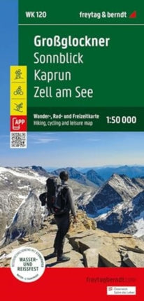 Grossglockner, Sonnblick, Kaprun, Zell am See: Hiking, Cycling and Leisure Map