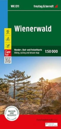 Vienna Woods Wienerwald Hiking Cycling  Leisure Map