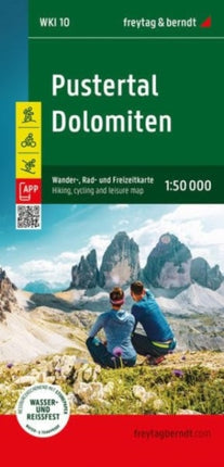 Pustertal  Dolomites Hiking Cycling  Leisure Map