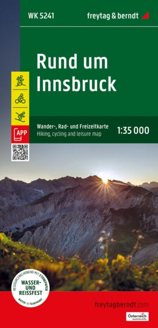 Around Innsbruck Cycling Hiking  Leisure Map