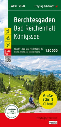 Berchtesgaden Wander Rad und Freizeitkarte XL 130.000 freytag  berndt WKXL 3050