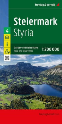 Styria, road and leisure map 1:200,000, freytag & berndt