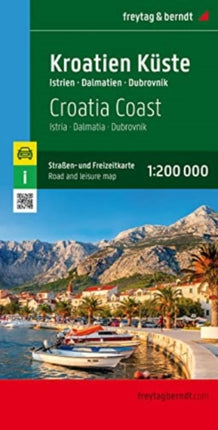 Croation Coast Road and Leisure Map: Istria - Kvarner - Dalmatia