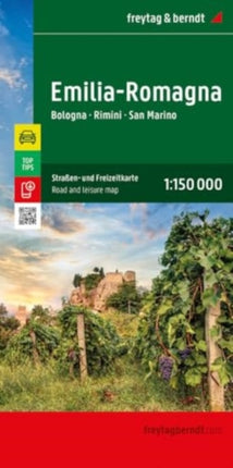 EmiliaRomagna Road and Leisure Map