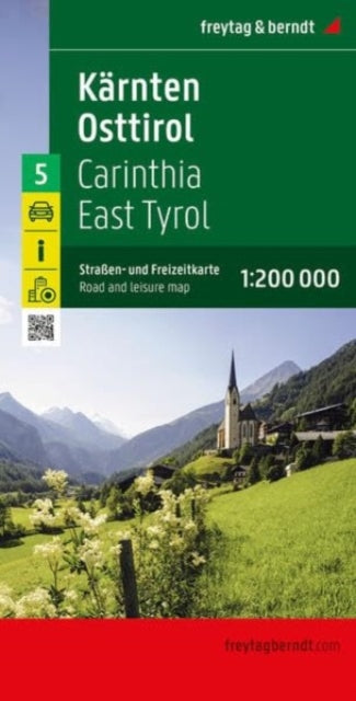 Carinthia East Tyrol Road and Leisure Map