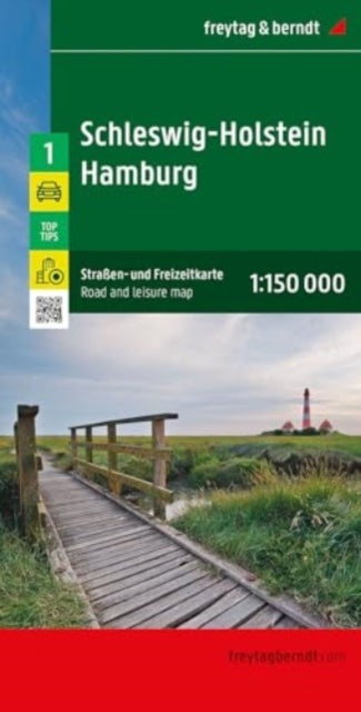 Schleswig  Holstein  Hamburg Road and Leisure Map