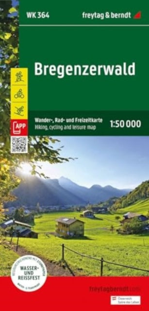 Bregenzerwald Hiking cycling  Leisure Map