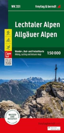 Lechtaler Alpen  Allgauer Alpen Hiking Cycling  Leisure Map