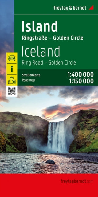 Island Straßenkarte 1400.000 freytag  berndt