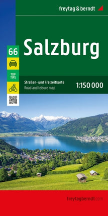 Salzburg Straßen und Freizeitkarte 1150.000