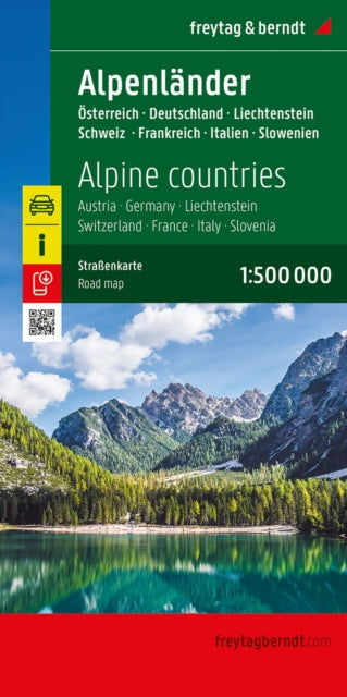 Alpenländer Straßenkarte 1500.000 freytag  berndt