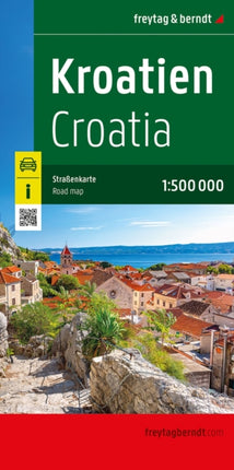 Kroatien Straßenkarte 1500.000 freytag  berndt