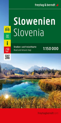 Slowenien Straßen und Freizeitkarte 1150.000 freytag  berndt
