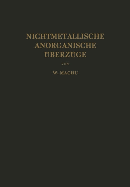 Nichtmetallische Anorganische Überzüge