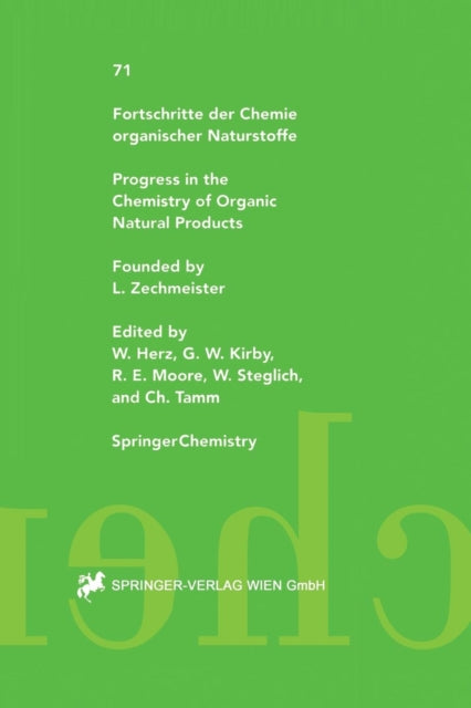 Fortschritte der Chemie organischer Naturstoffe / Progress in the Chemistry of Organic Natural Products