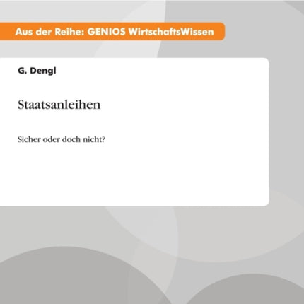 Staatsanleihen Sicher oder doch nicht
