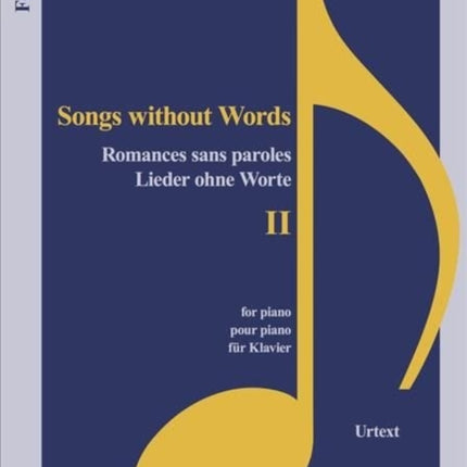 Lieder Ohne Worte II Classical Sheet Music