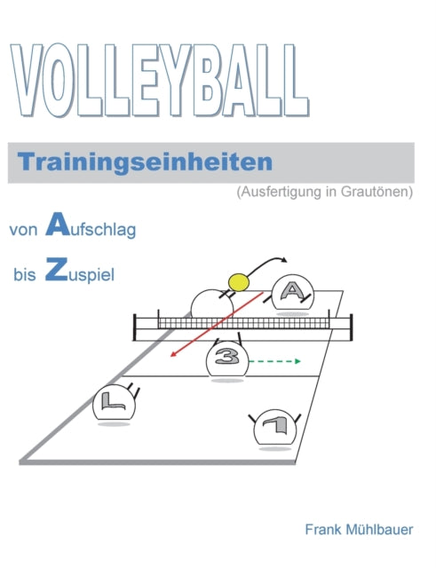 Volleyball Trainingseinheiten: Illustrationen in Grautönen