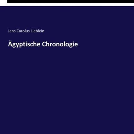 Ägyptische Chronologie