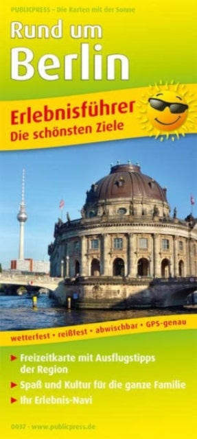 Around Berlin, adventure guide and map 1:180,000