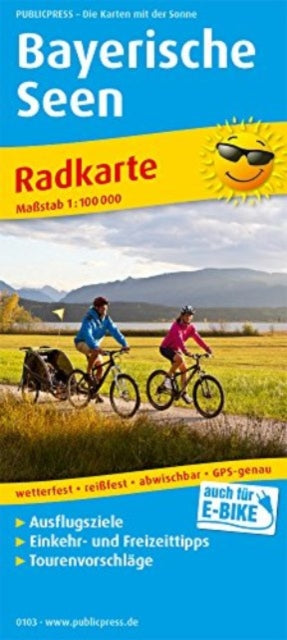 Bavarian lakes, cycling map 1:100,000: 2019