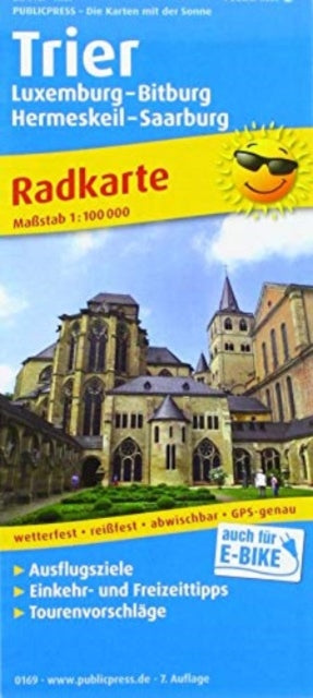 Trier, cycling map 1:100,000