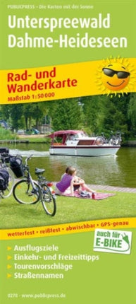 Unterspreewald - Dahme-Heideseen, cycling and hiking map 1:50,000